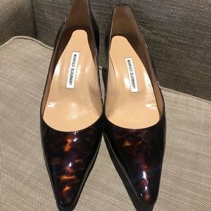 Manolo Blanhnik Tortoise Pumps